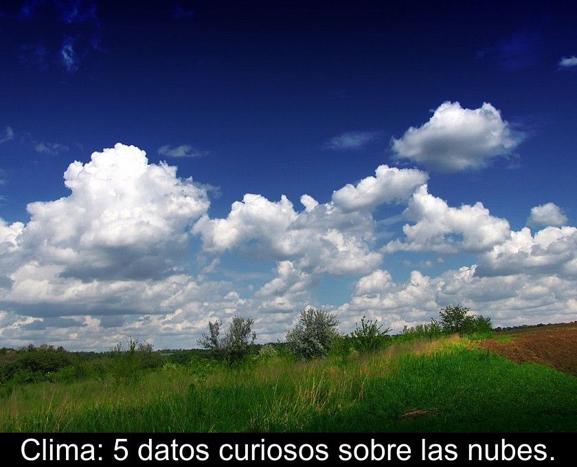 Clima: 5 Datos Curiosos Sobre Las Nubes.