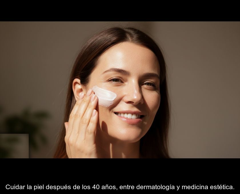 Cuidar La Piel Después De Los 40 Años, Entre Dermatología Y Medicina Estética.
