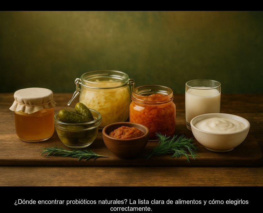 ¿dónde Encontrar Probióticos Naturales? La Lista Clara De Alimentos Y Cómo Elegirlos Correctamente.