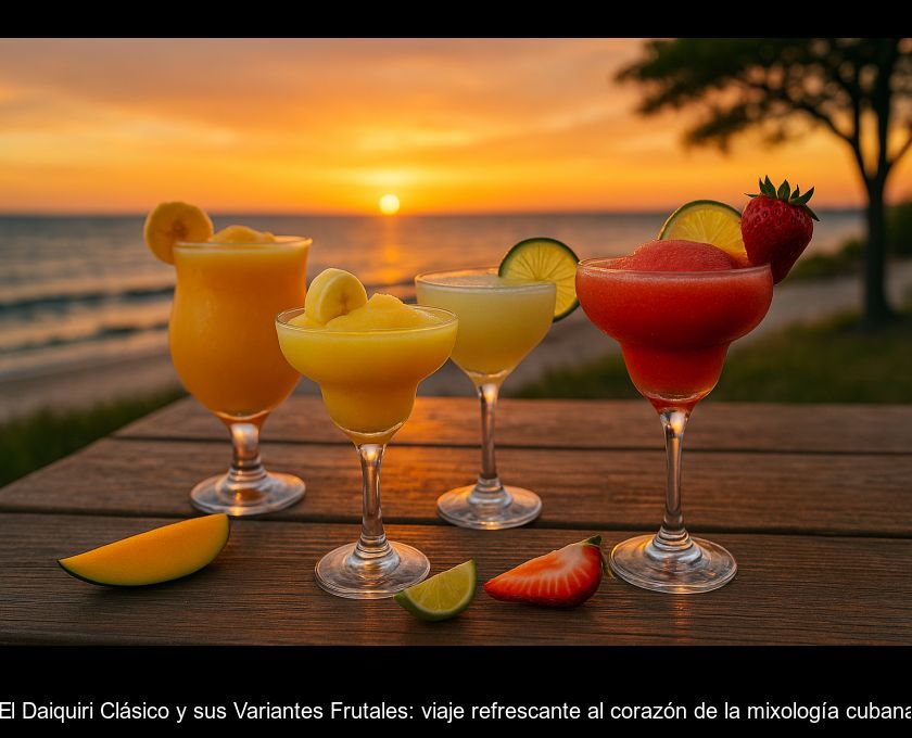 El Daiquiri Clásico Y Sus Variantes Frutales: Viaje Refrescante Al Corazón De La Mixología Cubana