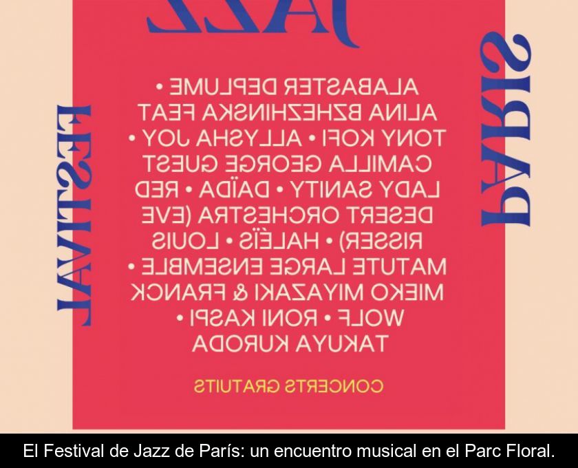 El Festival De Jazz De París: Un Encuentro Musical En El Parc Floral.