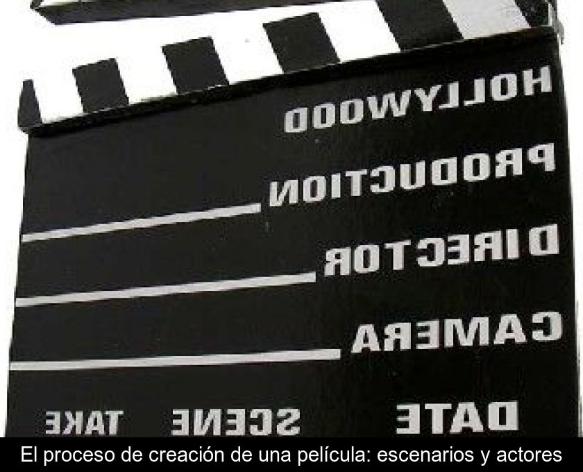 El Proceso De Creación De Una Película: Escenarios Y Actores