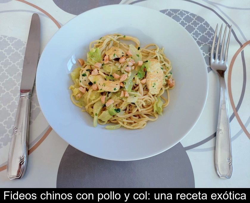 Fideos Chinos Con Pollo Y Col: Una Receta Exótica