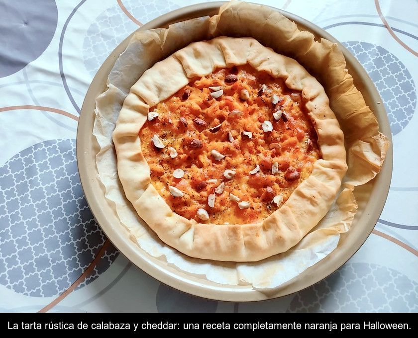 La Tarta Rústica De Calabaza Y Cheddar: Una Receta Completamente Naranja Para Halloween.