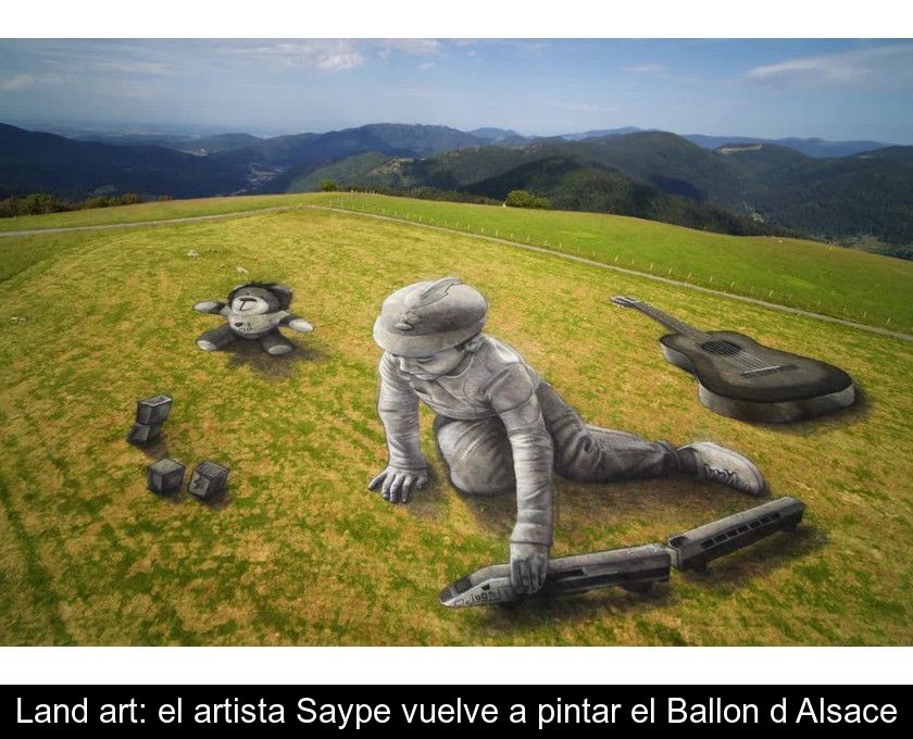Land Art: El Artista Saype Vuelve A Pintar El Ballon D'alsace