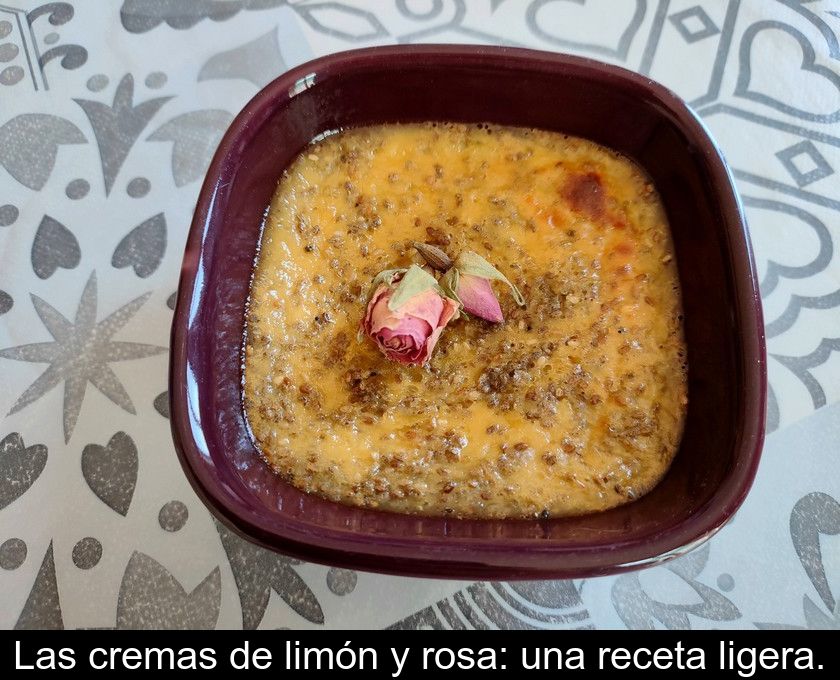 Las Cremas De Limón Y Rosa: Una Receta Ligera.