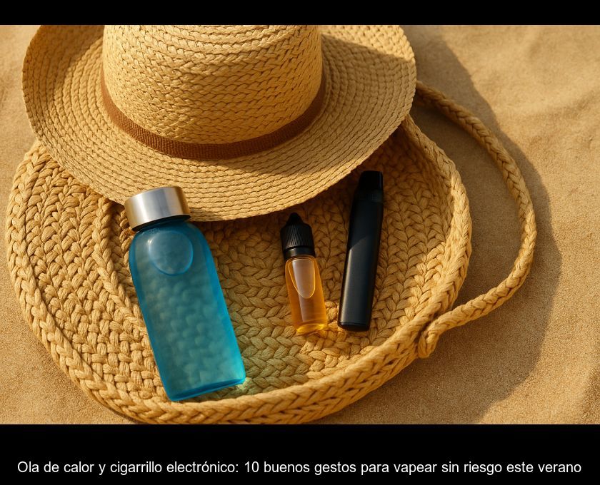 Ola De Calor Y Cigarrillo Electrónico: 10 Buenos Gestos Para Vapear Sin Riesgo Este Verano