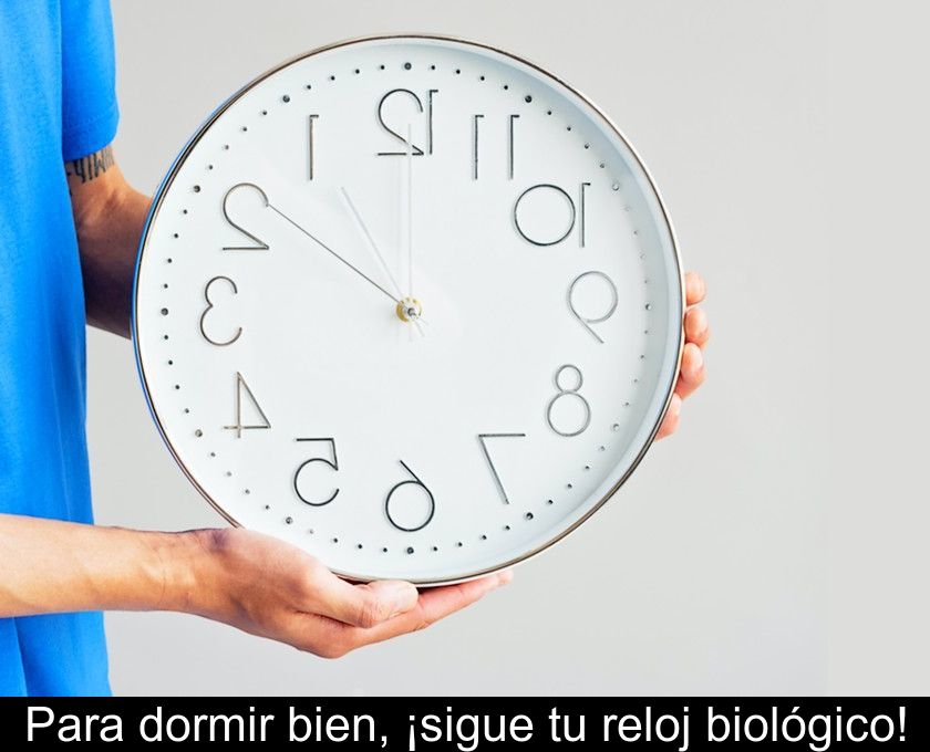 Para Dormir Bien, ¡sigue Tu Reloj Biológico!