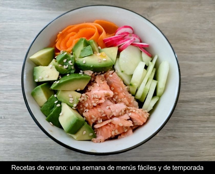 Recetas De Verano: Una Semana De Menús Fáciles Y De Temporada