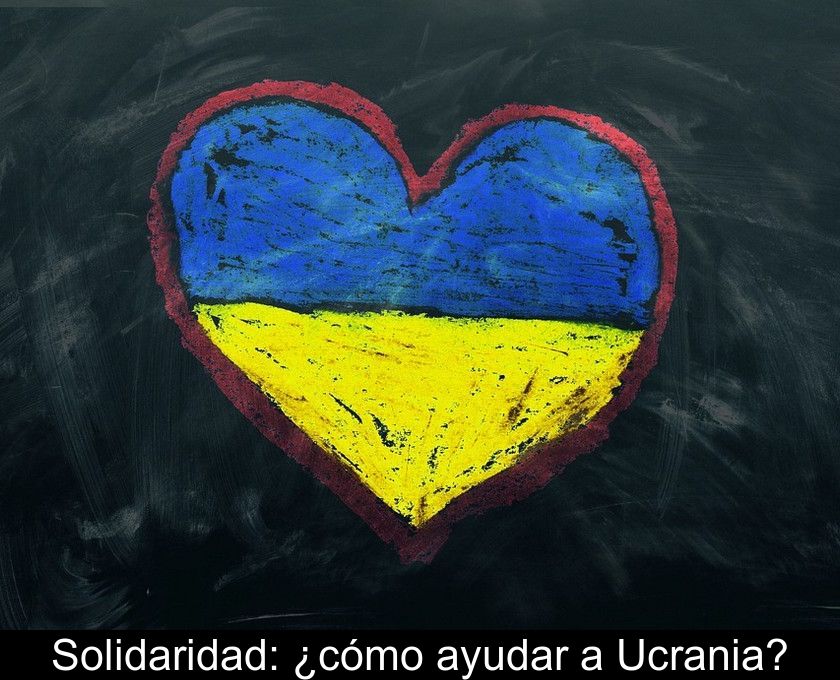 Solidaridad: ¿cómo Ayudar A Ucrania?