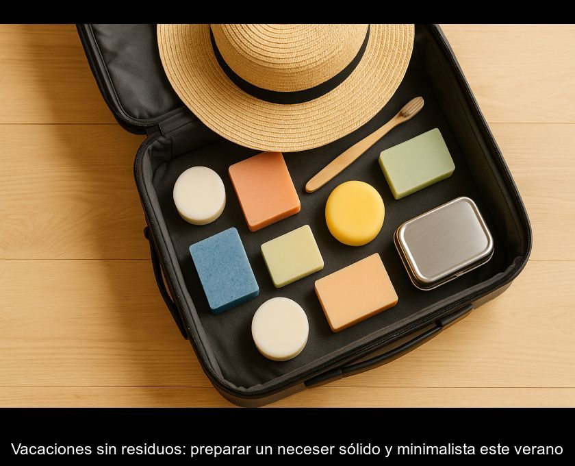 Vacaciones Sin Residuos: Preparar Un Neceser Sólido Y Minimalista Este Verano