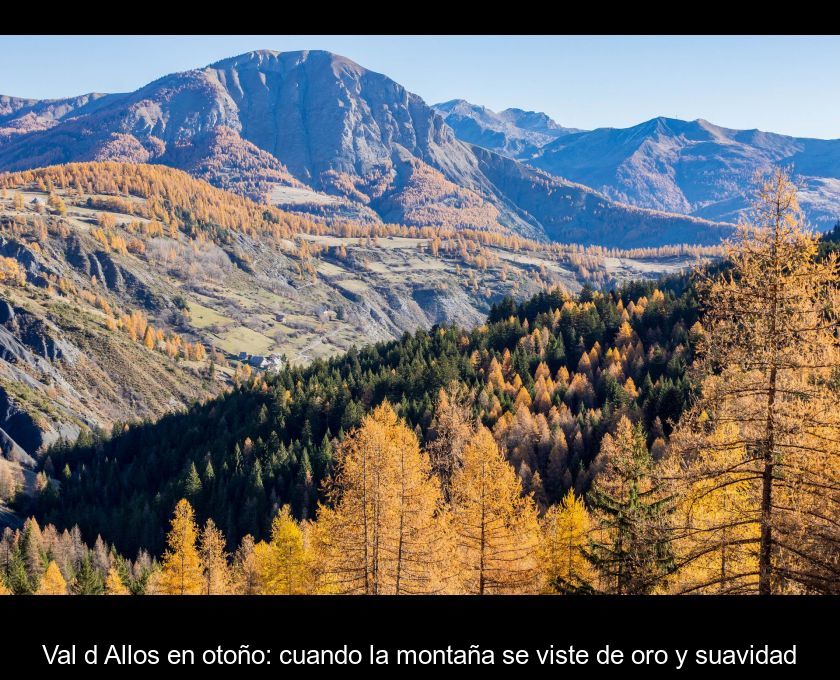 Val D'allos En Otoño: Cuando La Montaña Se Viste De Oro Y Suavidad