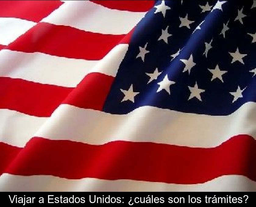 Viajar A Estados Unidos: ¿cuáles Son Los Trámites?