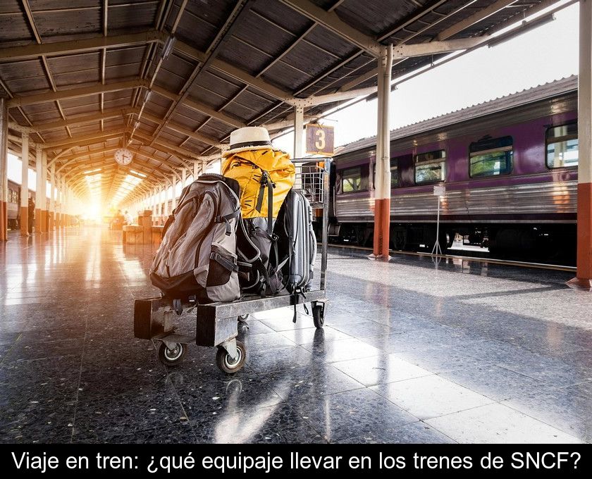 Viaje En Tren: ¿qué Equipaje Llevar En Los Trenes De Sncf?