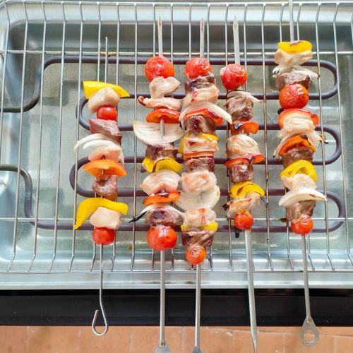 Brochetas de ternera y cerdo: una receta de barbacoa