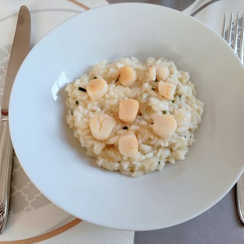 El risotto con vieiras: una receta festiva