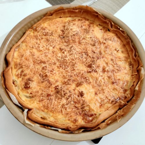 La quiche campesina con tocino y patatas: una receta fácil