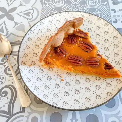 La receta fácil de la tarta de calabaza y nueces de Acción de Gracias