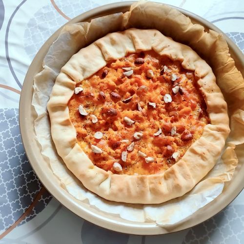 La tarta rústica de calabaza y cheddar: una receta completamente naranja para Halloween.