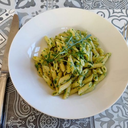 Los fideos con pesto de rúcula: una receta fácil.