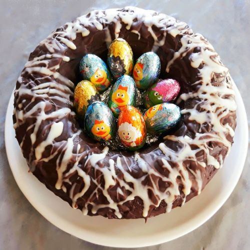 Nido de Pascua con tres chocolates: una receta fácil