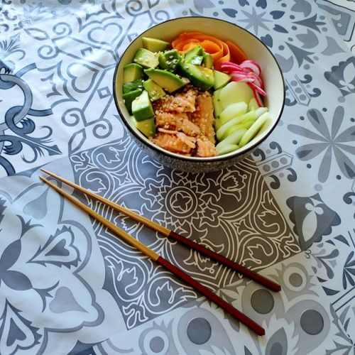 Poke bowl de salmón: una receta fácil