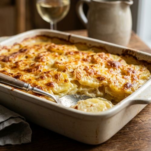 Receta de gratén dauphinois tradicional: los secretos para lograrlo fundente, dorado y delicioso.