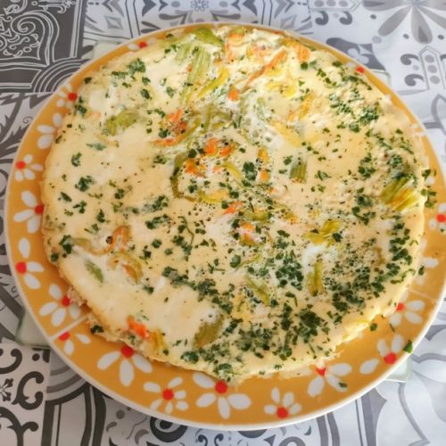 Tortilla de flores de calabacín: una receta fácil