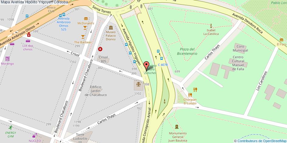 Avenida Hipólito Yrigoyen Córdoba