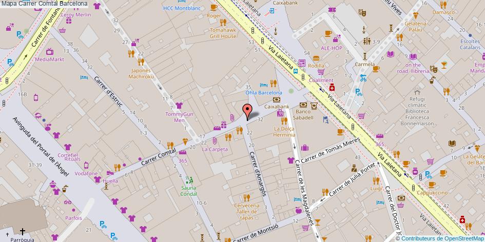 Carrer Comtal Barcelona