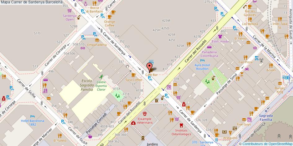 Carrer de Sardenya Barcelona