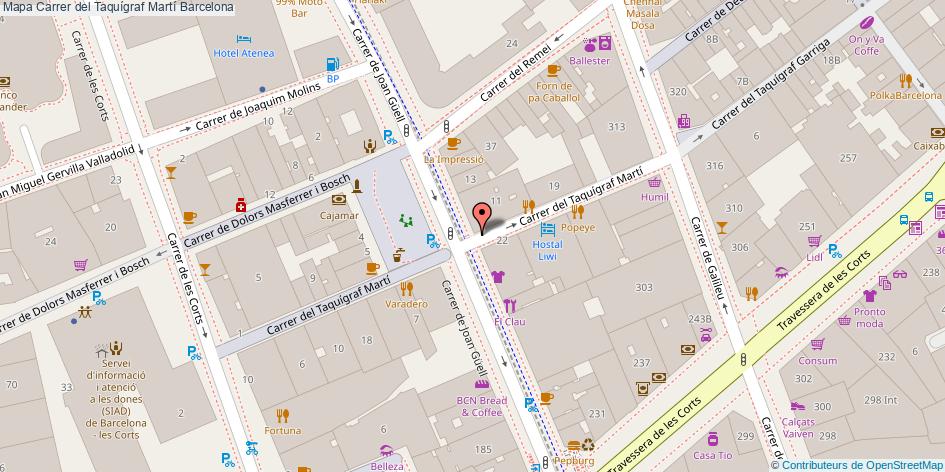 Carrer del Taquígraf Martí Barcelona