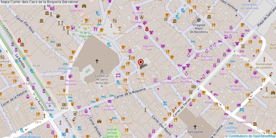 Carrer dels Cecs de la Boqueria Barcelona