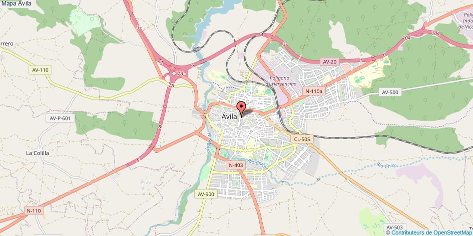 Mapa Ávila Ávila
