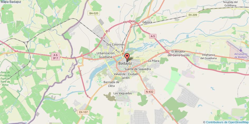 Mapa Badajoz Badajoz