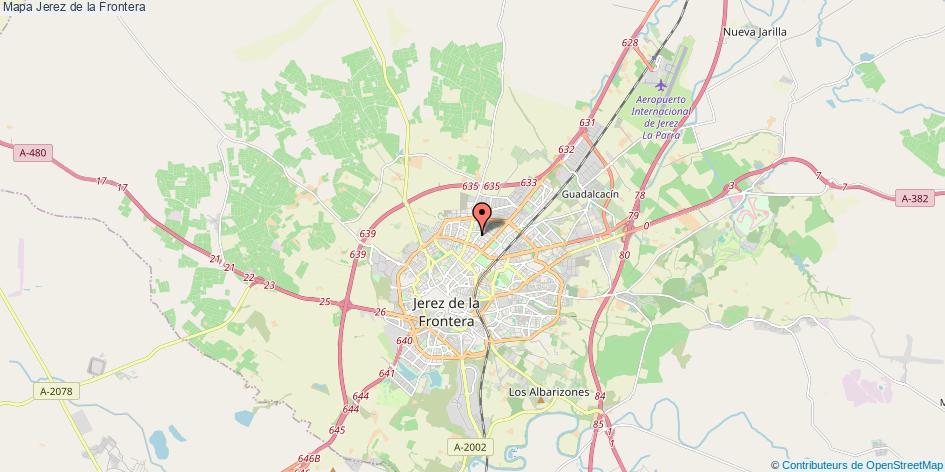 Mapa Jerez de la Frontera Cádiz