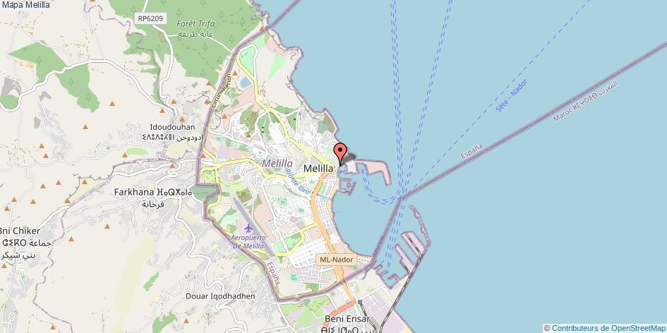 Mapa Melilla Melilla