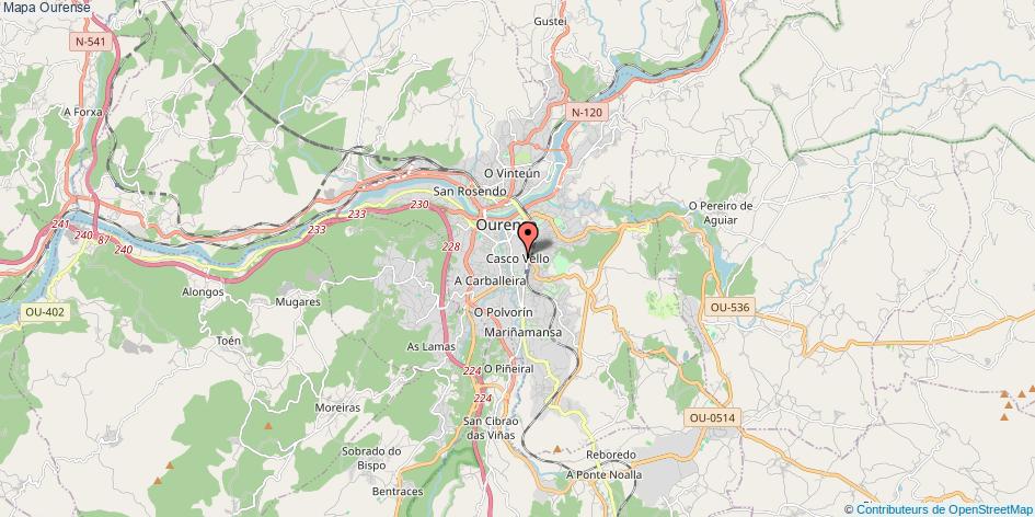 Mapa Ourense Ourense