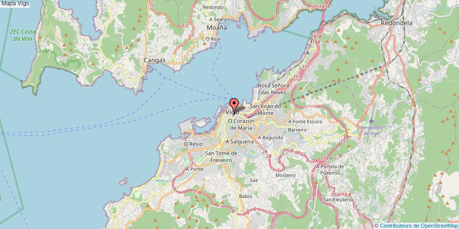 Mapa Vigo Pontevedra