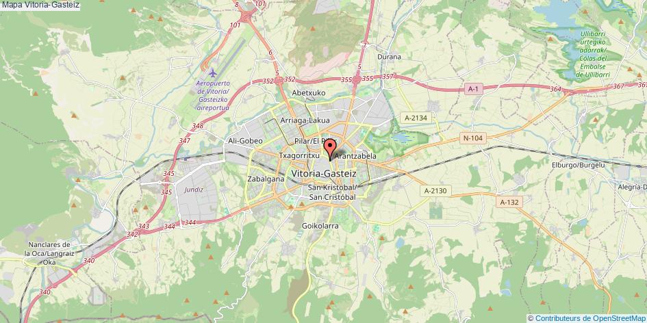 Mapa Vitoria-Gasteiz Araba/Álava