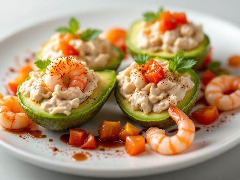 Delicia de Aguacate y Camarones Fácil: Una Entrada Sabrosa