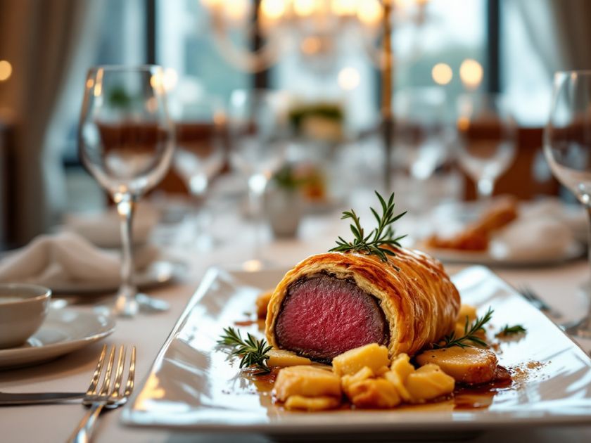 Filete De Res En Costra De Foie Gras Y Trufas: El Arte Culinario Elegante
