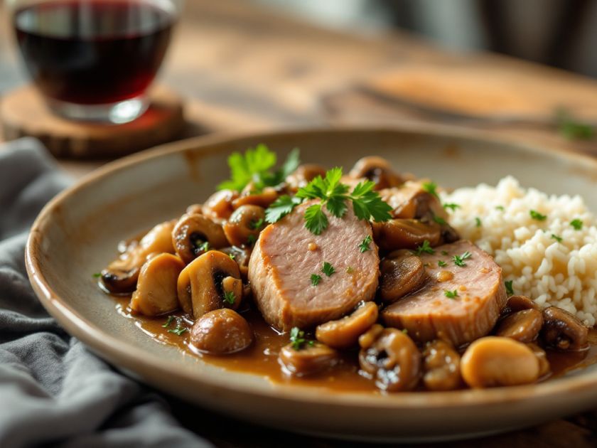 Lengua de Cerdo al Oporto: Receta Sabrosa y Reconfortante