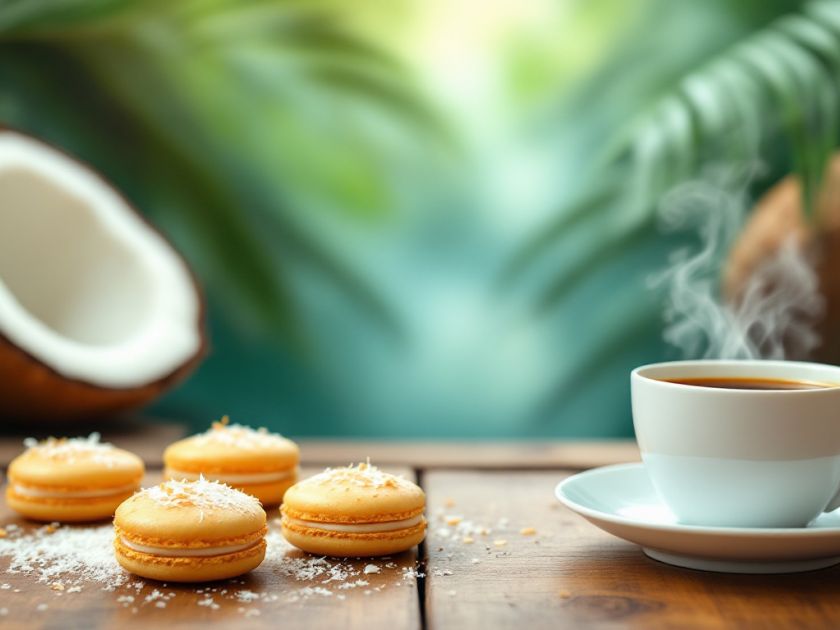 Macarons de Coco Fáciles y Rápidos