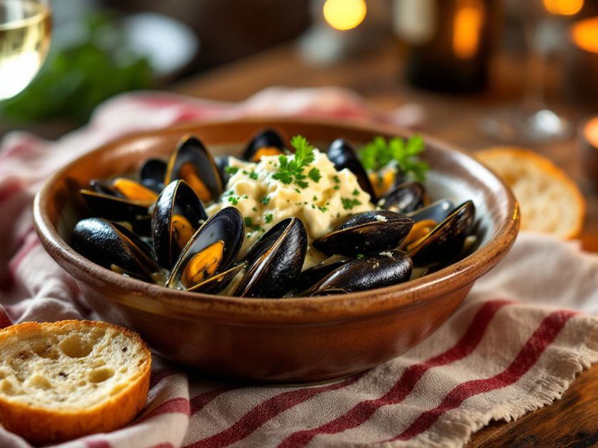 Mejillones con Roquefort Cremosos: Receta Facil y Deliciosa