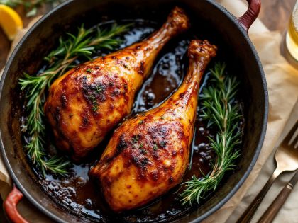 Muslos de Pato Caramelizados con Miel y Especias