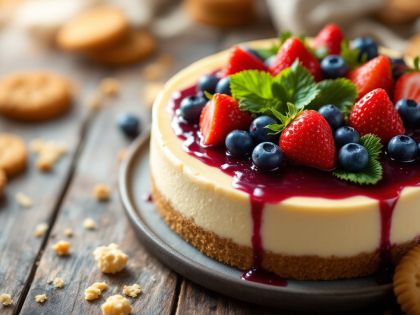 Cheesecake Sin Hornear: Un Postre Cremoso y Fácil