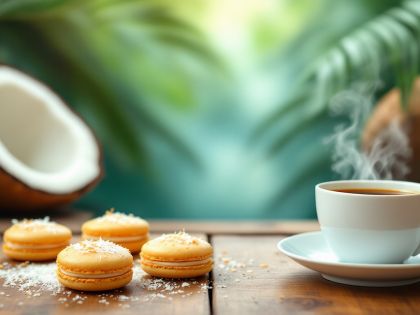 Macarons de Coco Fáciles y Rápidos