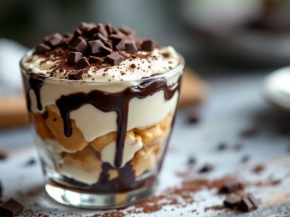 Tiramisú De Chocolate Gourmet Y Cremoso