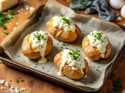 Papas Rellenas de Boursin: Receta Sabrosa